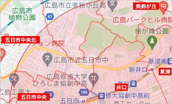 配布エリアの選択(円選択)